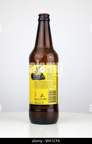 Monty Python's Holy Ail, bouteille de bière Banque D'Images