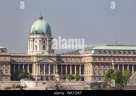 Le Château de Buda à Budapest, Hongrie. Le siège historique des rois hongrois à Budapest, le château de Buda date du milieu du 18ème siècle. Banque D'Images