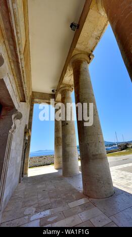 L'église St Georges, la vieille forteresse, la ville de Corfou, Corfou, Corfou,grèce,Îles Ioniennes Banque D'Images