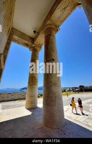 L'église St Georges, la vieille forteresse, la ville de Corfou, Corfou, Corfou,grèce,Îles Ioniennes Banque D'Images