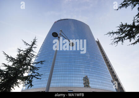Immeuble résidentiel, les bâtiments modernes sont dans le quartier des affaires, dans la ville de Milan en Italie. Banque D'Images