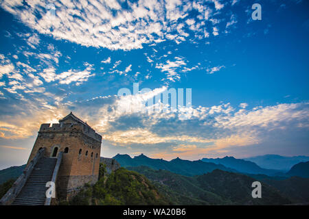 La Grande Muraille Jinshanling chengde Hebei Banque D'Images