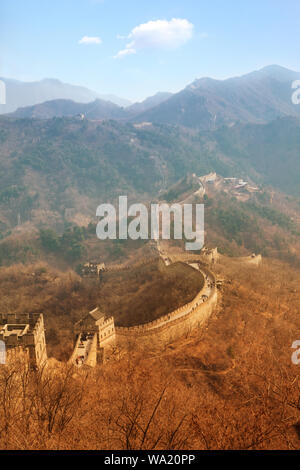 Mutian Beijing Great Wall de la vallée Banque D'Images