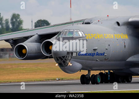 Ukranian Iliouchine Il-76MD au Royal International Air Tattoo 2019 Banque D'Images