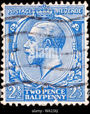 Le roi George V (1865-1936), timbre-poste, UK, 1912 Banque D'Images