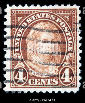 Martha Washington (1731-1802), la Première Dame des Etats-Unis, Président de USA, timbre-poste, USA, 1923 Banque D'Images