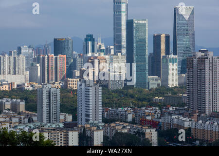 L'architecture de la ville de Shenzhen Banque D'Images