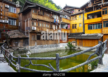 Dans la province de Guizhou, la préfecture autonome miao et dong, province, canton, ZhaoXing ZhaoXing DongZhai Banque D'Images