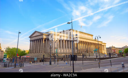 Liverpool, Royaume-Uni - 18 mai 2018 : St George's Hall Conçu par Harvey Lonsdale Elmes, contient des salles de concert et les tribunaux, a ouvert en 1854 et c'est sur th Banque D'Images