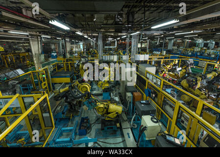 Auto parts production workshop Banque D'Images