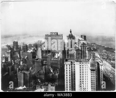 Vue d'ensemble] New York au sud de Woolworth Building Banque D'Images