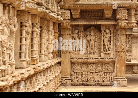 Photos de l'ÉTAPE ET À PATAN, GUJAAT, Inde. Banque D'Images