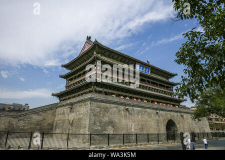 "Une tour du tambour de Xi Banque D'Images