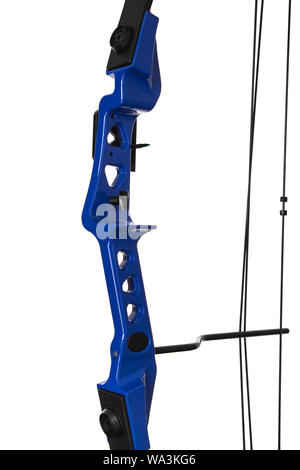 Libre de la came sur un arc à poulies, la chasse moderne. composé des arcs et des flèches isolated on white Banque D'Images