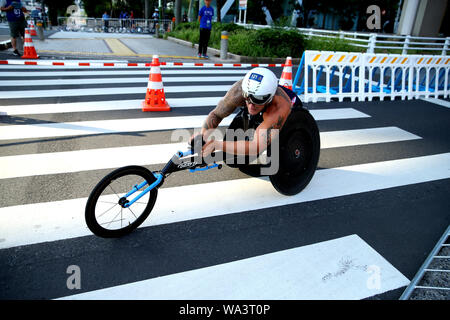 Odaiba, Tokyo, Japon. Août 17, 2019. Joseph Townsend (GBR) Triathlon : 2019 Coupe du monde de triathlon ITU Para Tokyo Men's PTWC à Odaiba, Tokyo, Japon . Credit : Yohei Osada/AFLO SPORT/Alamy Live News Banque D'Images