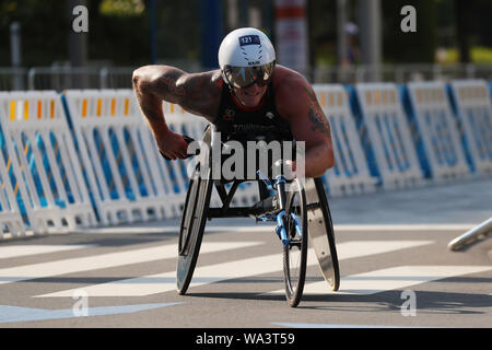 Odaiba, Tokyo, Japon. Août 17, 2019. Joseph Townsend (GBR) Triathlon : 2019 Coupe du monde de triathlon ITU Para Tokyo Men's PTWC à Odaiba, Tokyo, Japon . Credit : Yohei Osada/AFLO SPORT/Alamy Live News Banque D'Images