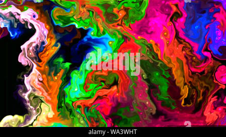 Abstract colorful background incroyable Texture peinture liquide Banque D'Images