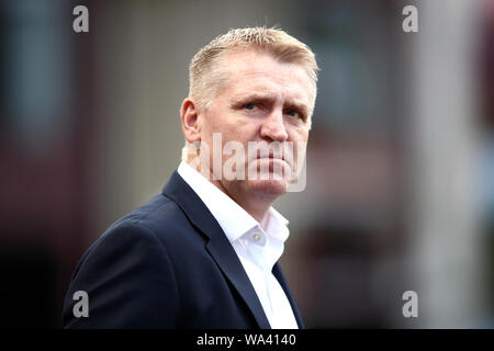 Aston Villa manager Dean Smith au cours de la Premier League match à Villa Park, Birmingham. Banque D'Images