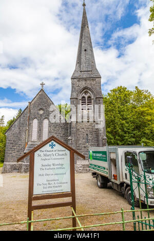 Village de cong dans Couny Mayo Irlande utilisé pour le tournage du film l'homme tranquille avec John Wayne et Maureen O'Hara Banque D'Images