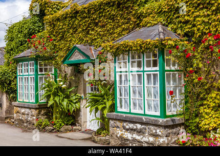 Village de cong dans Couny Mayo Irlande utilisé pour le tournage du film l'homme tranquille avec John Wayne et Maureen O'Hara Banque D'Images