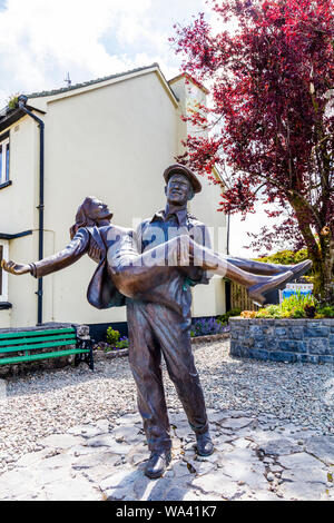 Village de cong dans Couny Mayo Irlande utilisé pour le tournage du film l'homme tranquille avec John Wayne et Maureen O'Hara Banque D'Images