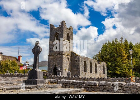 Ruines de l'abbaye de cong également connu sous le nom de l'Abbaye Royale de Cong, dans le comté de Mayo Irlande Banque D'Images