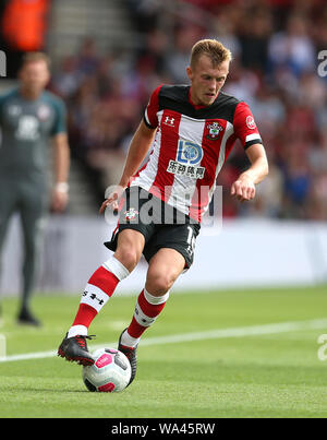 L'Ward-Prowse Southampton James au cours de la Premier League match à St Mary, Southampton. Banque D'Images