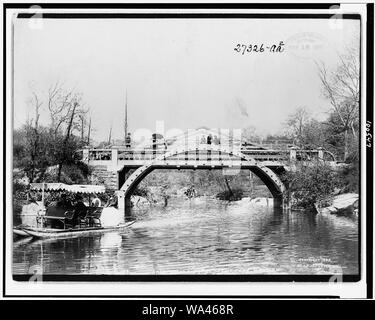 Pont à 59th Street., 100. Parc, N.Y. / J.S. Johnston, vue & Marine Photo, N.Y. Banque D'Images