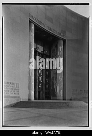 Brooklyn Public Library (Ingersoll), Memorial Park Circle, Brooklyn. Banque D'Images