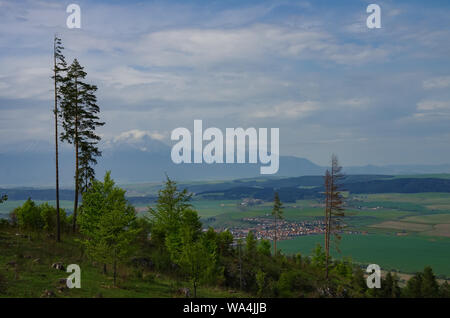 Vue de Hautes Tatras de Klastorisko dans le parc national du Paradis slovaque en Slovaquie Banque D'Images