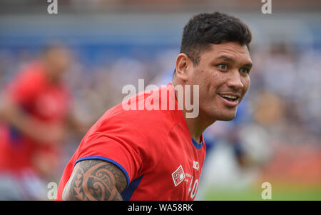 Wakefield, Royaume-Uni, 11 8 2019. 11 août 2019. Fusée Mobile Stadium, Wakefield, Angleterre ; Rugby League Super League Betfred, Wakefield Trinity contre Hull FC ; Wakefield Trinity prop Adam Williams/RugbyPixUK Tangata Dean Banque D'Images