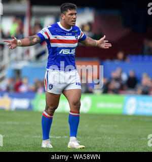 Wakefield, Royaume-Uni, 11 8 2019. 11 août 2019. Fusée Mobile Stadium, Wakefield, Angleterre ; Rugby League Super League Betfred, Wakefield Trinity contre Hull FC ; Wakefield Trinity prop Adam Williams/RugbyPixUK Tangata Dean Banque D'Images