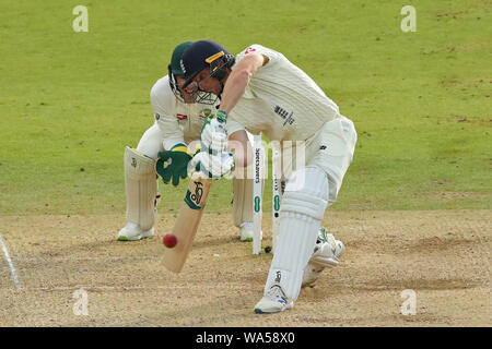 Londres, Angleterre. 17 AOÛT 2019 : Jos Buttler de l'Angleterre joue un coup lors de la 2e Test Match, Specsavers cendres du Lords Cricket Ground, Londres, Angleterre. Banque D'Images