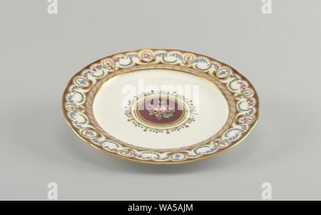 Assiette à dîner (France), ca. 1788 Banque D'Images