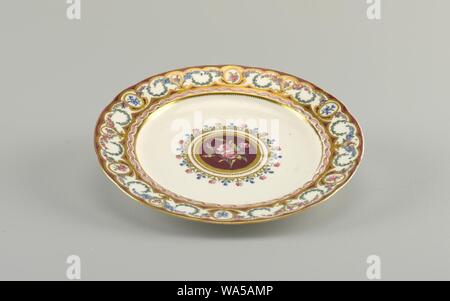 Assiette à dîner (France), ca. 1788 Banque D'Images