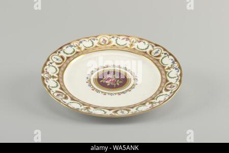 Assiette à dîner (France), ca. 1788 Banque D'Images