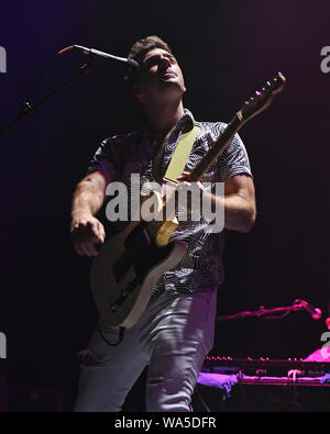 MIAMI BEACH, FL - le 16 août : Robby Hunter de ville magique Hippies effectue au Fillmore le 16 août 2019 à Miami Beach, Floride. Mpi04/MediaPunch Crédit Banque D'Images