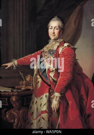 Dmitry Levitzky Grigorievich - Portrait de Catherine II Banque D'Images