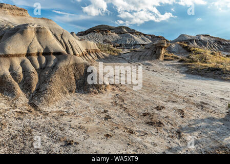 Le parc provincial des dinosaures dans la vallée de Red Deer en Alberta, Canada Banque D'Images