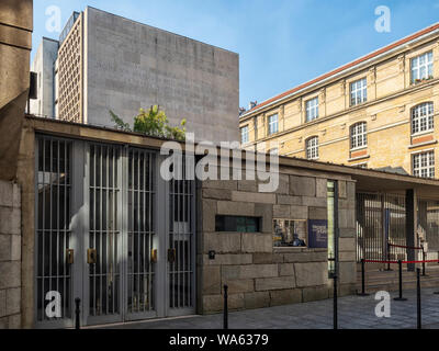 PARIS, FRANCE - 02 AOÛT 2018 : Mémorial de la Shoah (musée de l'Holocauste à Paris) Banque D'Images