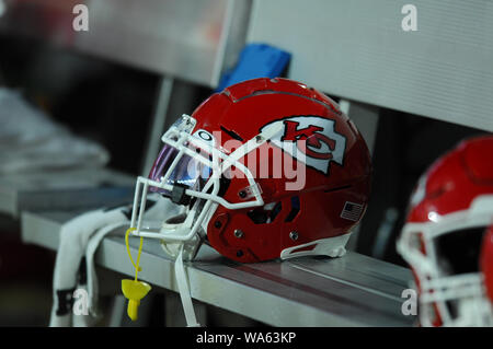 August 17th, 2019 : KC pendant l'Casques Pittsburgh Steelers vs Kansas City Chiefs au Heinz Field de Pittsburgh, PA. Jason Pohuski/CSM Banque D'Images