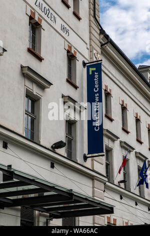 Centre de presse tchèque à Prague, République Tchèque Banque D'Images