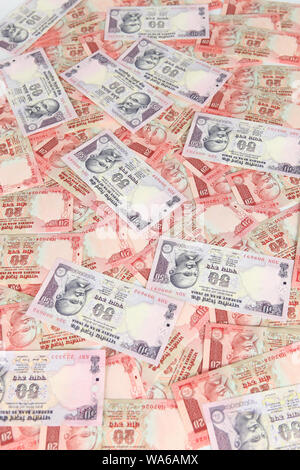 Full frame of Indian banknotes Banque D'Images