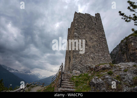 Tours de Fraele (Torri di Fraele), Valdidentro, au nord, de la Valteline Lombardie, Italie Banque D'Images