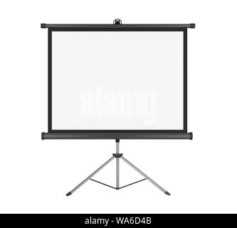 Projecteur blanc isolé de l'écran Banque D'Images