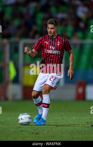 Andre Silva (Milan) lors de la pré-saison match amical entre Cesena 0-0 Milan à Orogrl Stadium le 17 août 2019 à Cesena, Italie. (Photo de Maurizio Borsari/AFLO) Banque D'Images