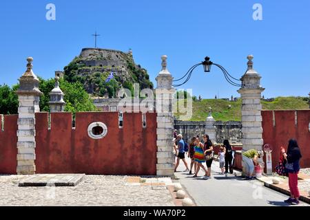 Portes de la vieille forteresse,Corfu Kerkyra,grèce, Banque D'Images