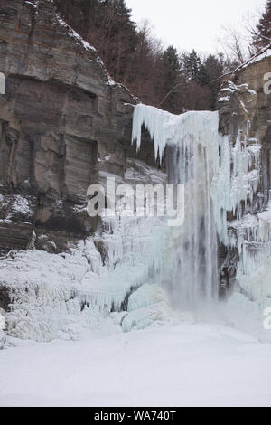 Frozen Taughannock Falls Banque D'Images