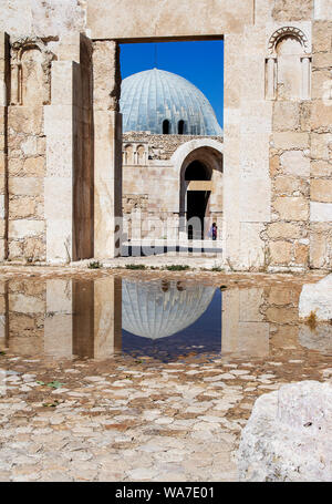 Temple d'Hercule dans la citadelle d'Amman, Amman, Jordanie Banque D'Images