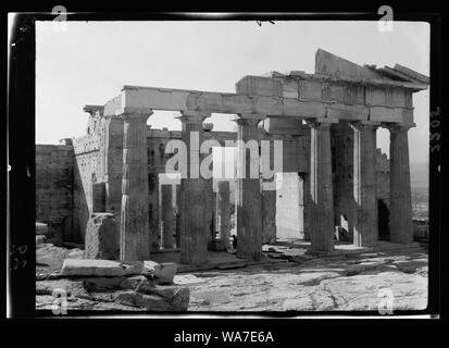 Athènes. L'Acropole, Propylea Banque D'Images